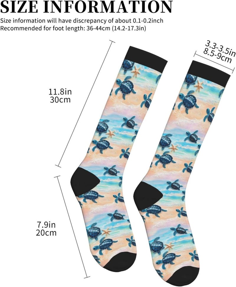 thmnj Compression Socks Knee High Support Socks for Women Men Circulation Stockings for Athletic Running Cycling Flying - Image 2